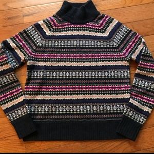 J. Crew Beautiful Wool Fair Isle Sweater